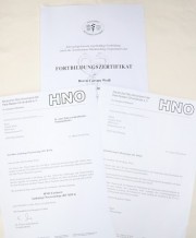 Fortbildungszertifikate